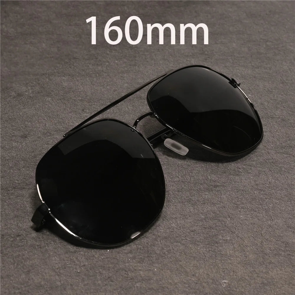 Vazrobe 160mm Oversized Polarized Sunglasses Male Women Black Sun Glasses for Men Ultralight Irregular Shades Ultralight