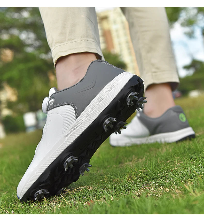 New Men Golf Shoes Spikes Professional Golf Wears Comfortable Golfers Shose Light Weight Walking Sneakers