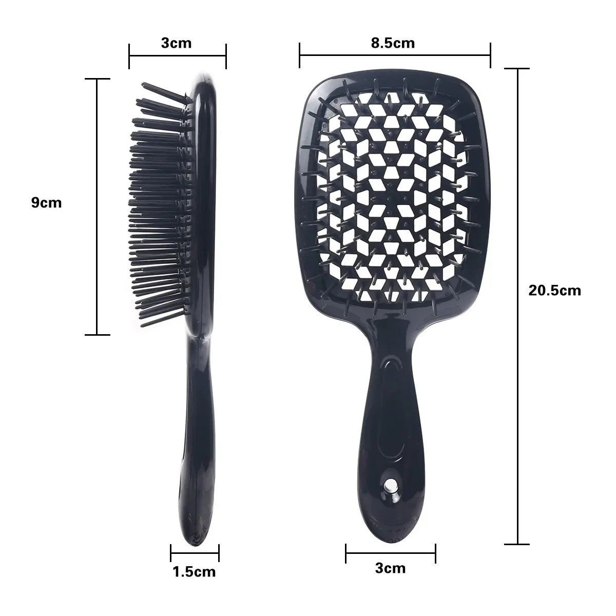 Original Fhi Heat  Hair Hollow Comb Ventilation Massage Comb Hollowing Out Hairbrush Untangle Unknot Undo Hair Care