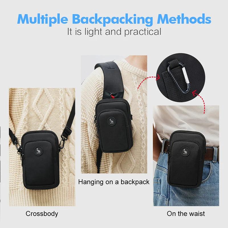 OIWAS Men Shoulder Bag Crossbody Bags Waist Bag Phone Bag Husband Wallet For Male Messenger Bag Man Handbag Mini Men's Purse