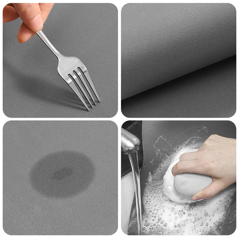 Absorbent Kitchen Floor Mat Diatomit Anti-Slip Carpet Waterproof Oilproof Kitchen Mat Living Room Doormat Kitchen Hallway Rug