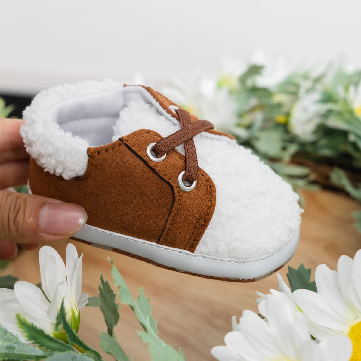 Fashion Newborn Winter Cotton Baby Boys Shose Plush Soft Bottom Non-Slip Baby Toddler Shoes Girl First Walkers Crib Shoes 0-18M