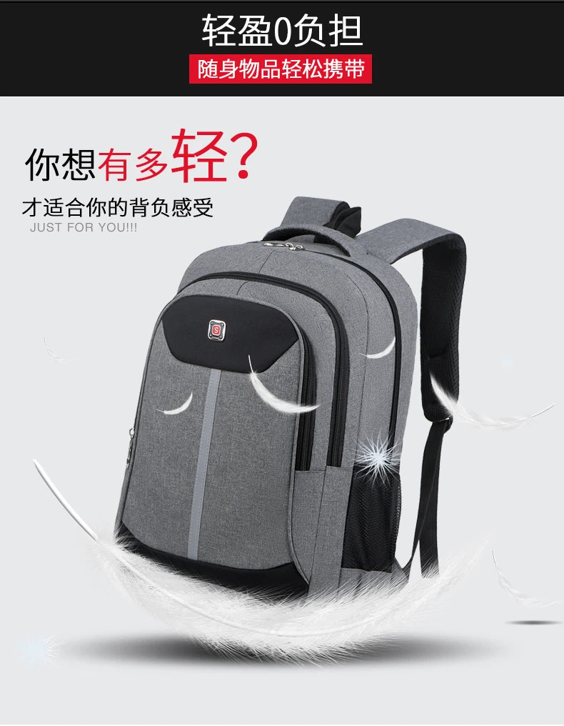 Fashion Casual Men's Backpack Men Bag Lightweight Nylon Fabric Travel Backpack School Bag Large Capacity Men's Laptop Backpack