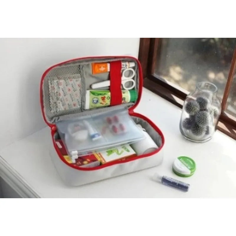 Health Medicine First Aid Kit Oxford Cloth Portable Travel Storage Emergency Kit Tote Bag Outdoor Medical Bag Storage Bag Health