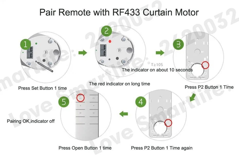 Original Dooya DC90 Single Channel Transmitter for Dooya Motors, RF 433MHZ Remote Control,  Dooya Automatic Curtain Accessories