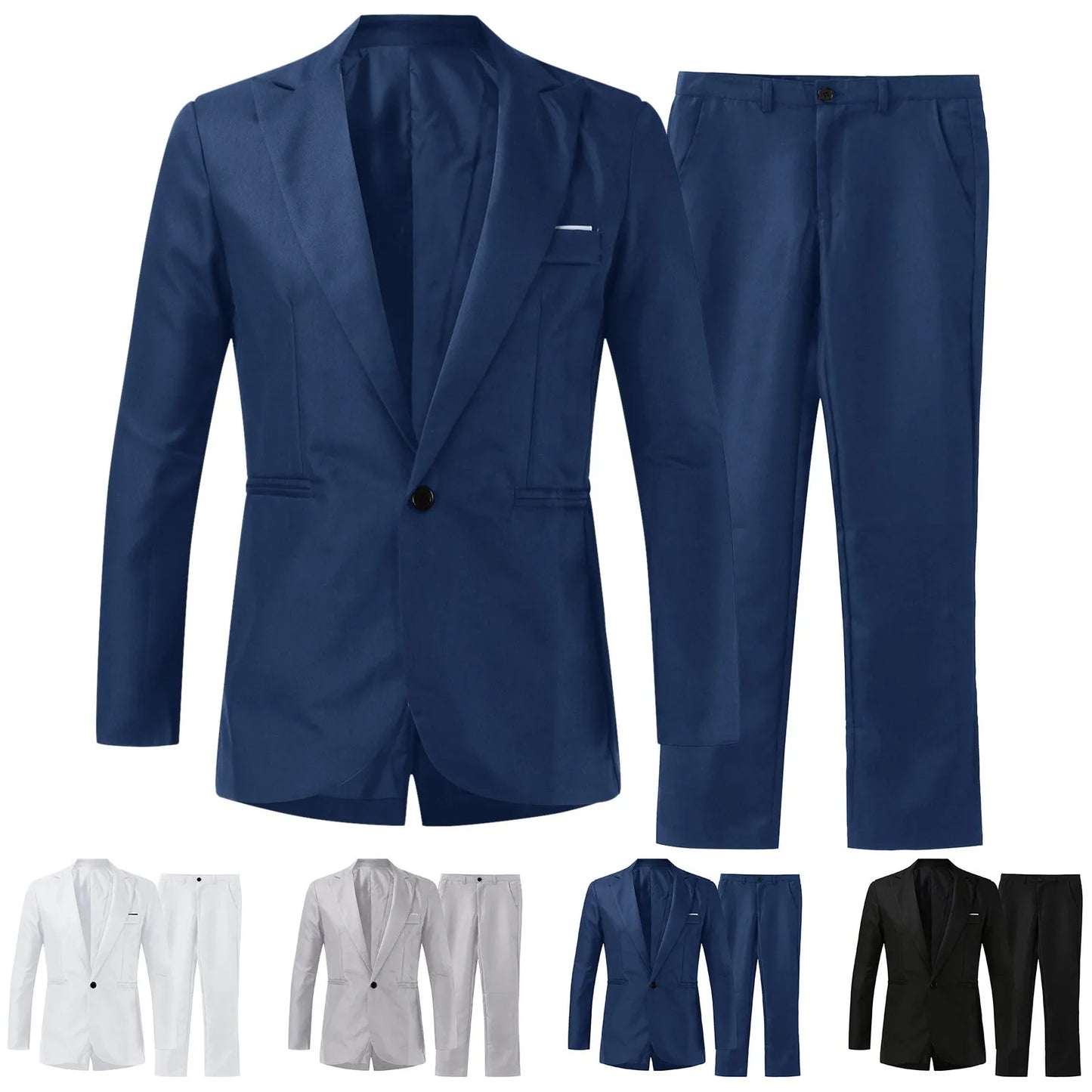 Suits For Men Wedding Blazers Set Elegant 2 Pieces Jackets Pants Luxury Business Formal Full Coats 2024 Male Clothes Outfit