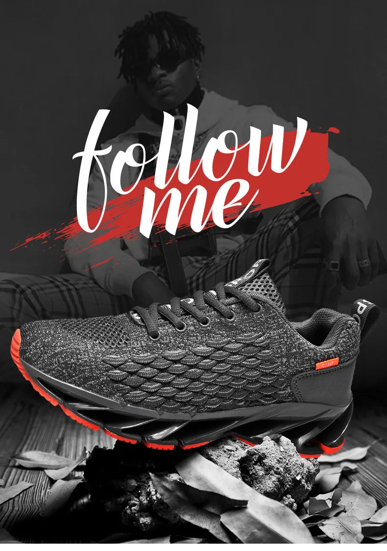 Xiaomi Youpin Sneakers Men Outdoor Run Non Slip Casual Shoes Comfortable Fly Woven Mesh Hard Wearing Footwear Large Size 39-47