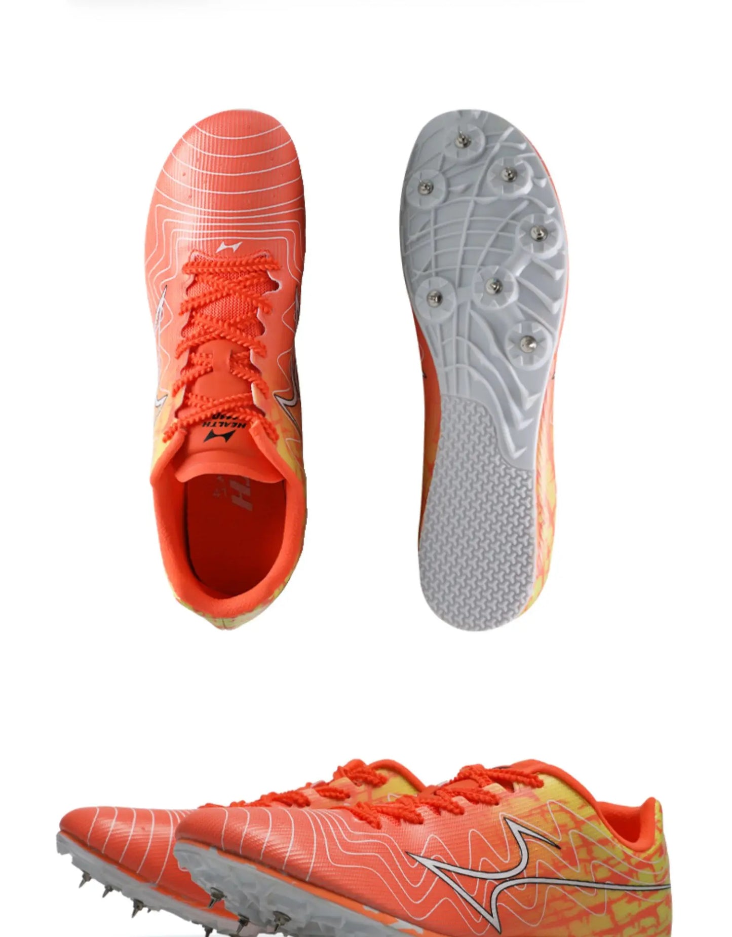 Health Spike New Track and Field Sprint Training Shoes for Male and Female Students In Long Distance Athletics Competition 1119