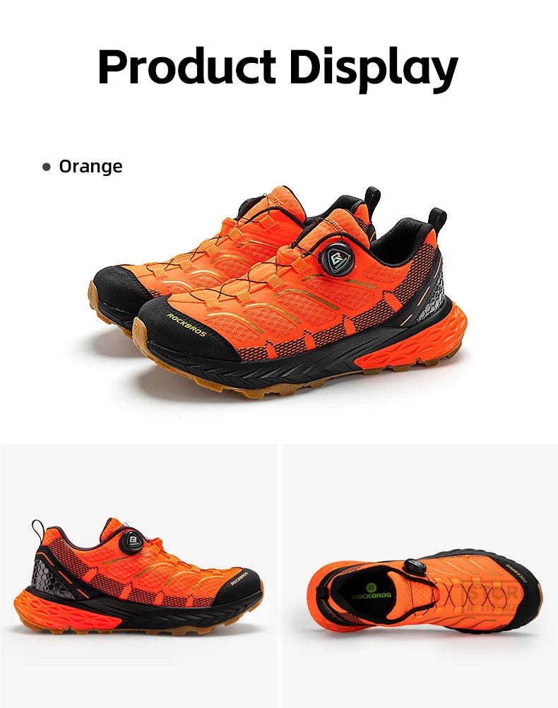 ROCKBROS Sports Shoes Men Cycling Outdoor Activity Footwear Soft Breathable  Women Hiking Climbing Camping Non-slip Sneaker