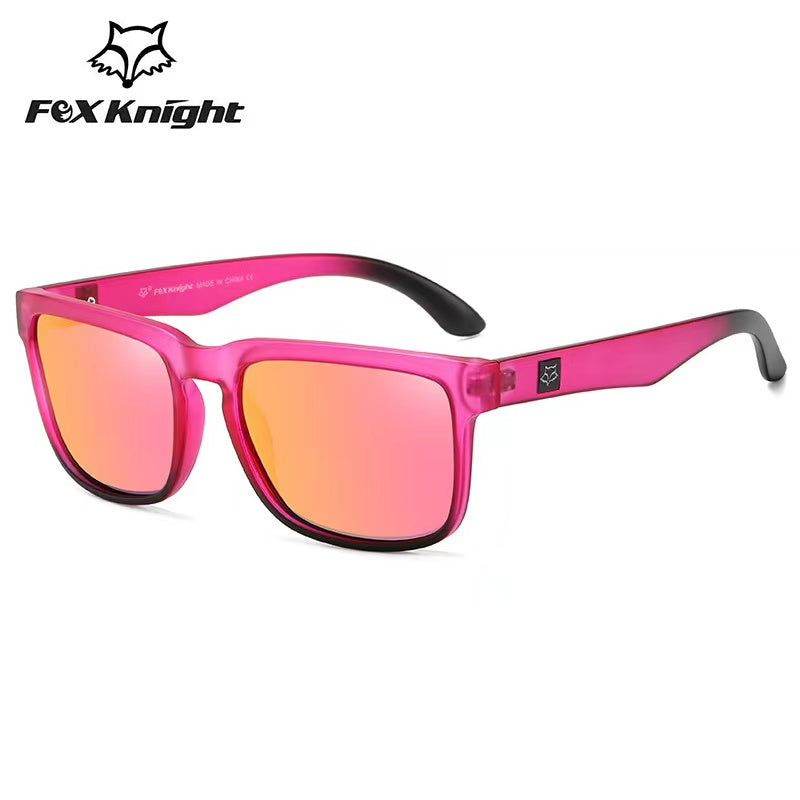 New Fox Knight Brand Square Sunglasses Women Men High Quality Glasses Outdoor Riding Fishing Sun Glasses Retro Shades Uv400