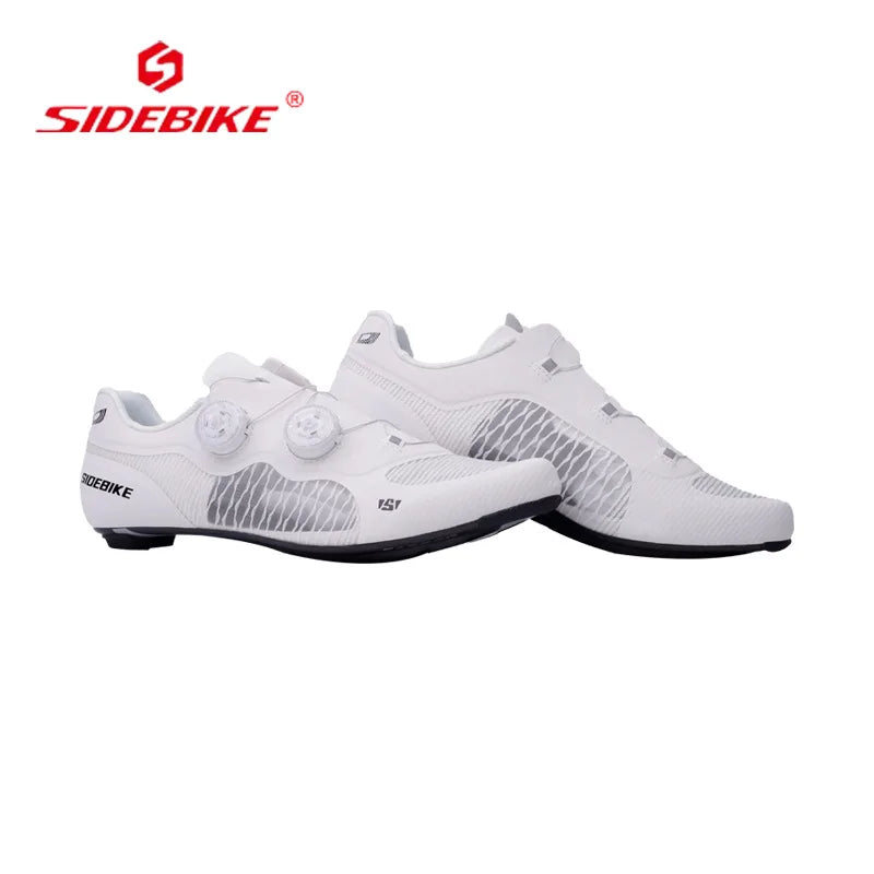 Sidebike Cycling Sneaker Lightweight Carbon Fiber Sports Shoes Cleat Breathable Racing Road Bike Shoes Sneakers for Man Footwear