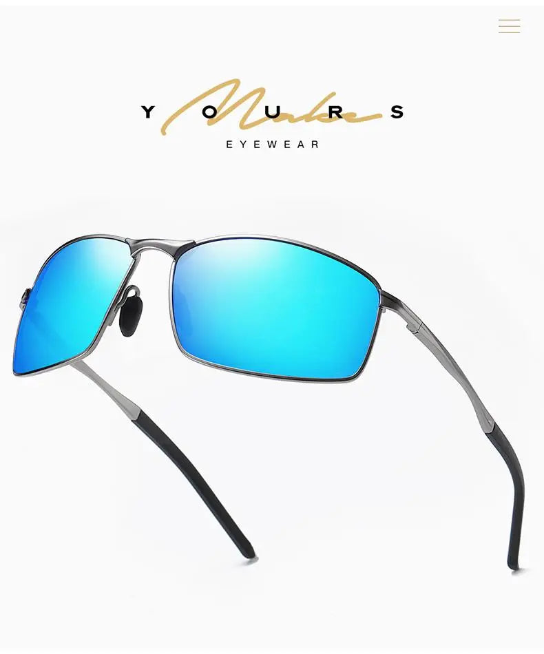 CoolPandas NEW Polarized Men Alloy Sunglasses Blue Mirror Lens Male Sun Glasses Photochromic Eyewear Goggle UV400 Gafas De Sol