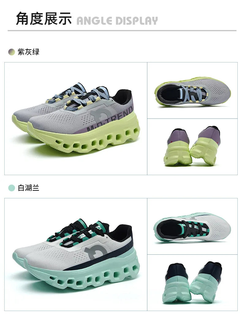 Outdoor Running Shoes for Men, Casual Sneakers, Cushioning, Luxury Brand, Basic Walking Shoes, Gym Trend, Winter, New, 2024