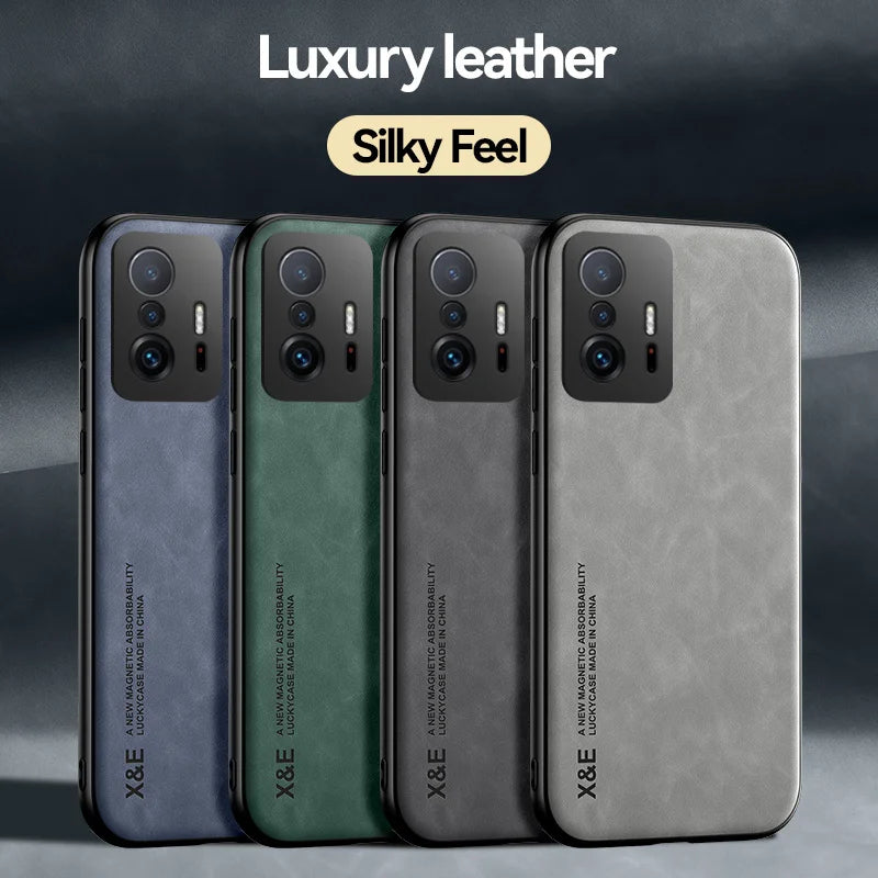 Funda For Xiomi 11T Pro Case Leather Magnetic Phone Case For Xiaomi 11T Mi11T Mi 11 T Pro Xiaomi11T Soft TPU Silicone Back Cover