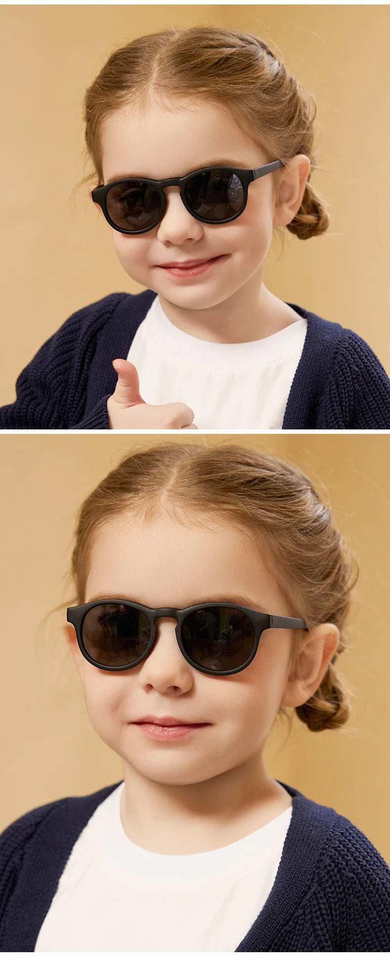 Flexible Newborn Children's Glasses Sunglasses Girl Boy Polarized UV400 Protection 0-36 Months Baby Infant Shades Oculos