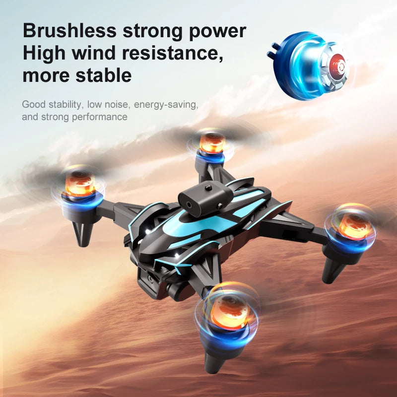 New Upgrade K12 Max Screen 8k Hd Three Camera Mini Drone Fpv Rc Quadcopte Brushless Obstacle Avoidance Aerial Uav Boy Toys