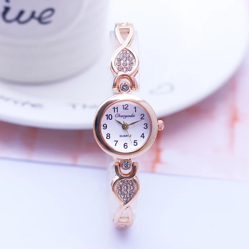 woman girls water droplets shape Bracelet watches diamond luxurious female young woman quartz watches thin strap fashion watches