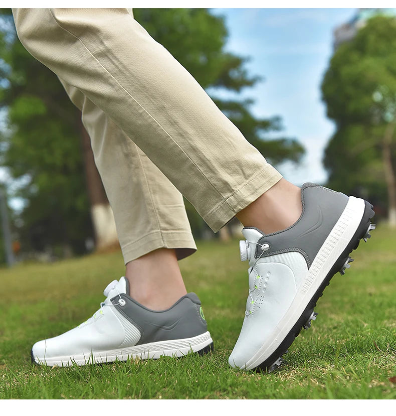 New Men Golf Shoes Spikes Professional Golf Wears Comfortable Golfers Shose Light Weight Walking Sneakers