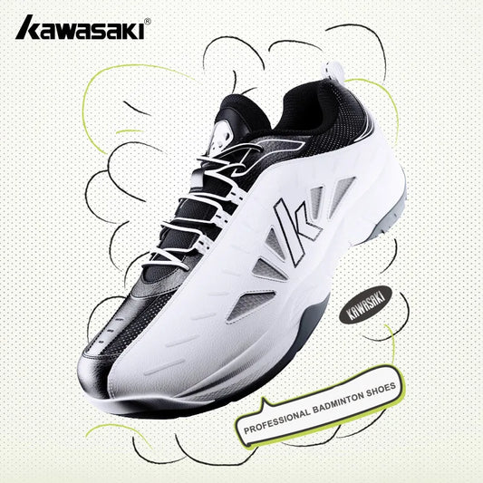 Kawasaki 2024 PANDA Badminton Shoes Professional Carbon Fiber Board Shock Absorption Men's Sneakers Women's Sports Shoes B3327