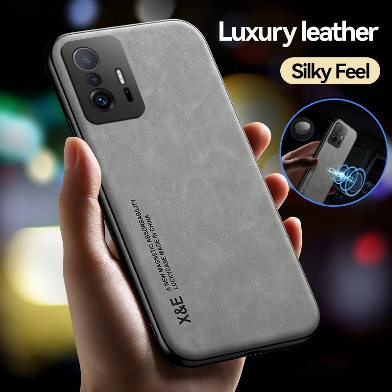 Funda For Xiomi 11T Pro Case Leather Magnetic Phone Case For Xiaomi 11T Mi11T Mi 11 T Pro Xiaomi11T Soft TPU Silicone Back Cover