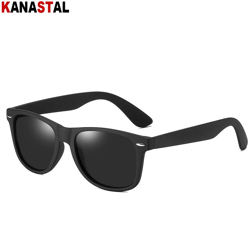 KANASTAL Polarized Sunglasses Men Women Brand Design Driving Square Frame Sun Glasses Male Classic Gafas De Sol UV400