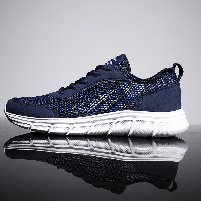 Summer Mesh Shoes Men Sneakers Breathable Light Men's Casual Shoes Lace-Up Walking Footwear Tenis Masculino Zapatillas Hombre