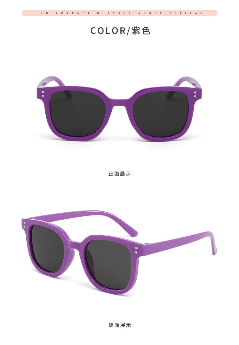 Children's Small Frame Square Sunglasses Girl Brand Designer Fashion Sun Glasses Boys Outdoor Shading Eyewear UV400 Gafas De Sol