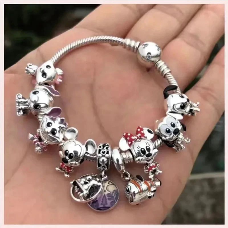 2023 new style suitable for pandora bracelet charm beads animal Mickey and Minnie style beads suitable for holiday gifts