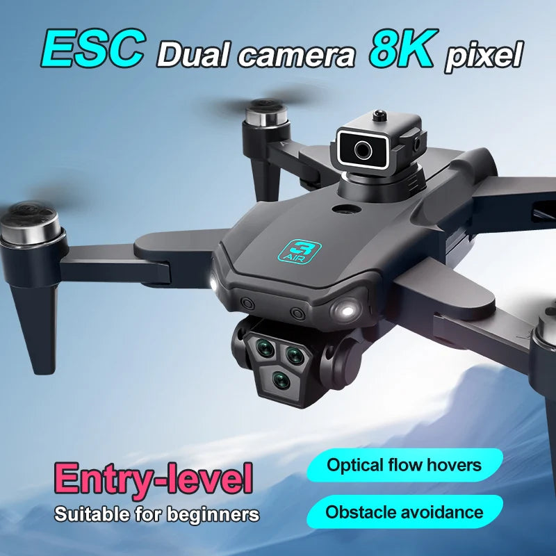 Lenovo S13 Pro Max Drone 8K Profesional HD Camera Brushless Obstacle Avoidance Aerial Optical Foldable Quadcopter Toy RC 10000M