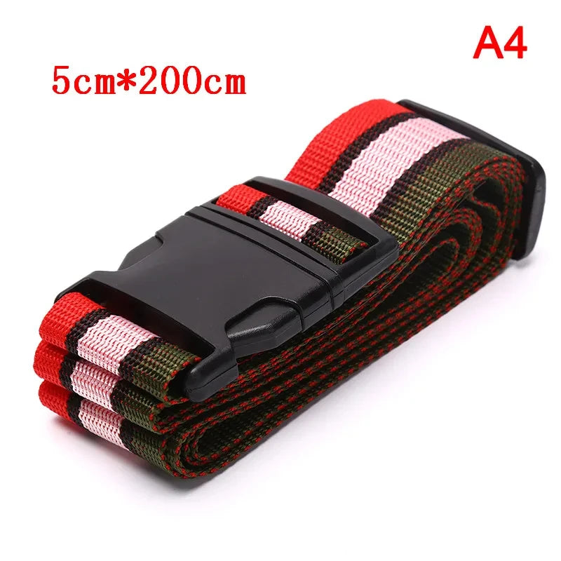 Travel Luggage Strap Adjustable Password Lock Packing Belt Baggage Secure Lock Anti-theft Luggage Strap Bundling Belt