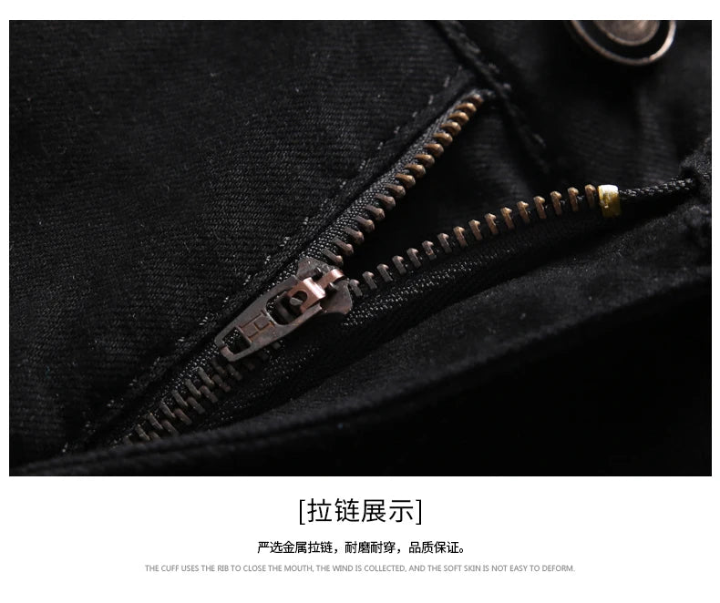 2024 spring New style Men's Skinny Jeans Fashion Casual Elastic Cotton Slim fit Denim Pants high quality Comfortable jeans men