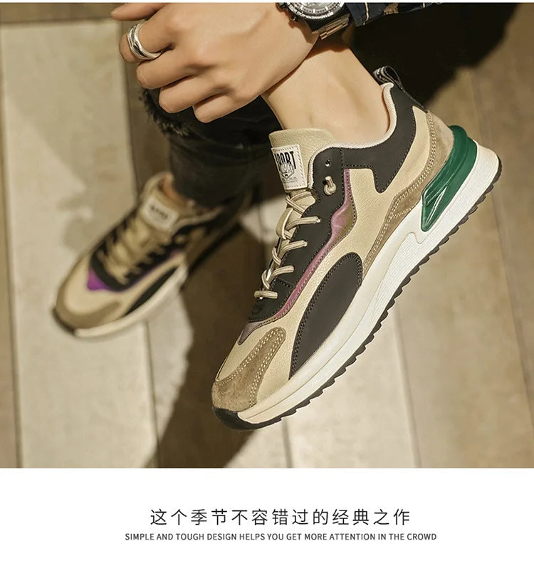 Shoes Men Running Casual Shoes for Men Versatile Sneakers Soft Bottom Trend Male Shoes Wear-resistant Vulcanized Men Shoe tenis