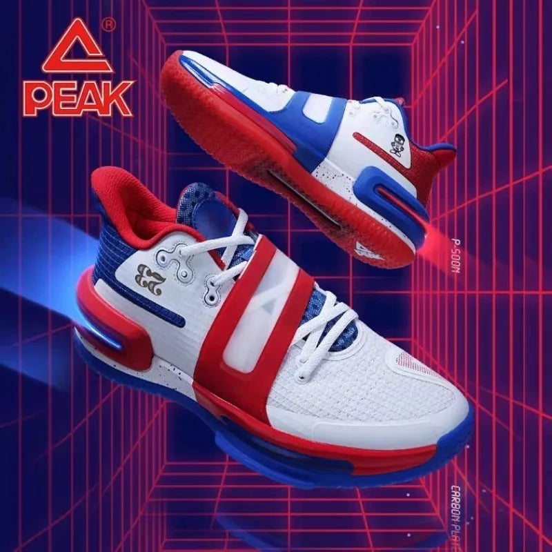 PEAK Extremely Flashes 2nd Generation Basketball Shoes Low Top Combat Men's Shoes Breathable Anti Slip Durable Sports Shoes