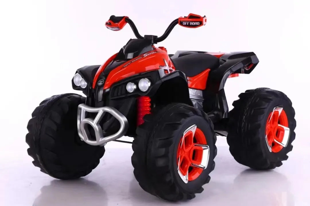 Off-road four-wheel car electric motorcycle indoor battery stroller 2 to 5 years old children can sit