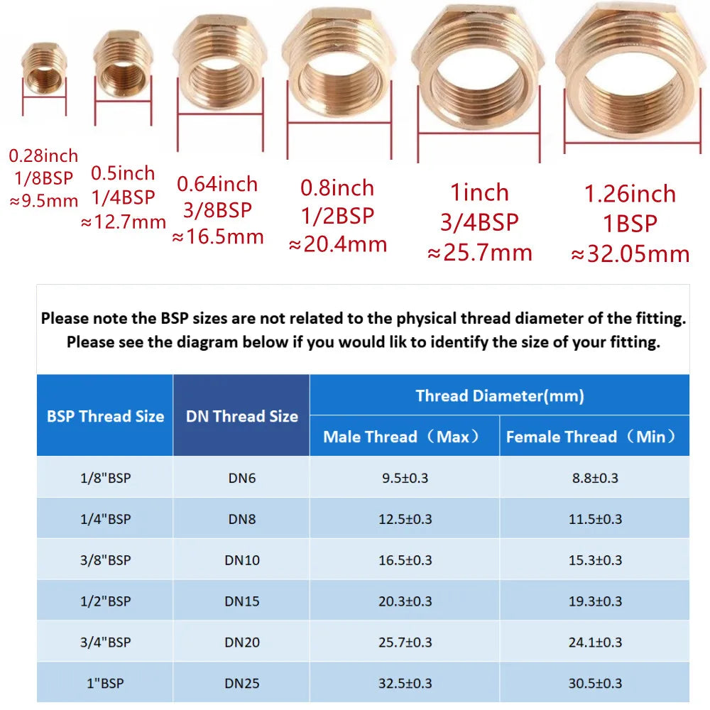 Pneumatic Plumbing Brass Pipe Fitting Male/Female Thread 1/8" 1/4" 3/8" 1/2" BSP Tee Type Copper Fittings Water Oil Gas Adapter