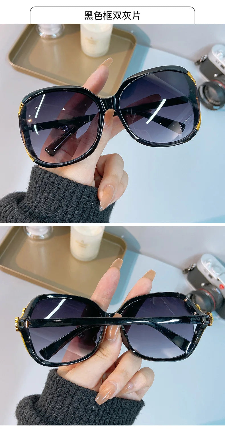 New Women's Oversized Sunglasses Women's Brand Designer Fashion Sun Glasses Outdoor Leisure Women Eyewear UV400 Oculos De Sol