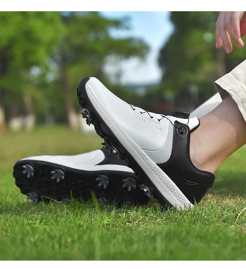 New Men Golf Shoes Spikes Professional Golf Wears Comfortable Golfers Shose Light Weight Walking Sneakers