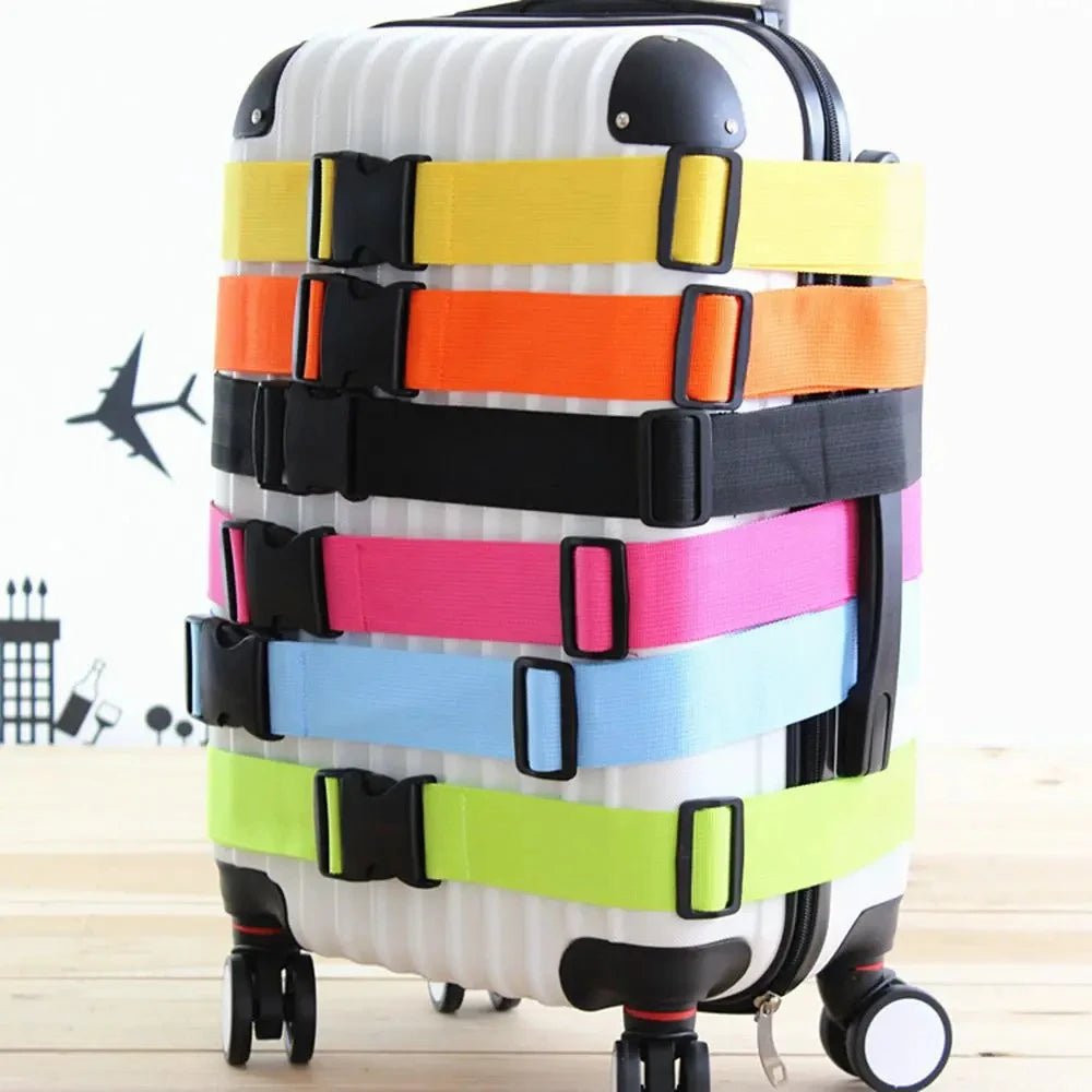 Travel Luggage Strap Adjustable Password Lock Packing Belt Baggage Secure Lock Anti-theft Luggage Strap Bundling Belt