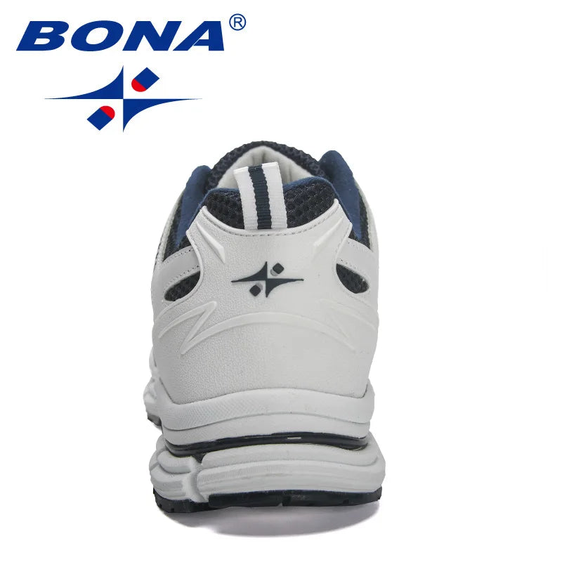 BONA 2023 New Most Popular Style Men Running Shoes Outdoor Walking Sneakers Comfortable Athletic Shoes Breathable mesh Men For S