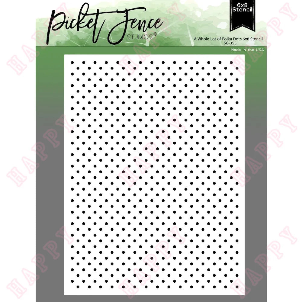 Plastic Stencils A Whole Lot Of Polka Dots Diary Scrapbook Paper Card Photo Album Decoration Craft Engraving  Embossing Template