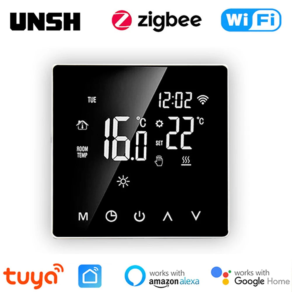 Tuya WiFi ZigBee Smart Thermostat Electric Floor Heating Water/Gas Boiler Temperature Controller Support Alexa Google Home Alice