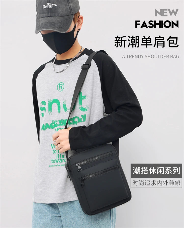 Casual Men's Handbag Shoulder Bag Lightweight Oxford Men's Purse Small Crossbody Bag Fashion Stylish Men's Bag Messenger Bag SAC