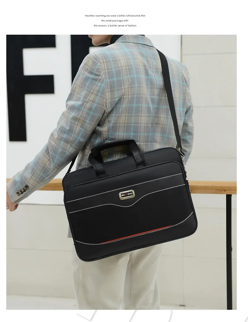 Fashion Large Capacity Men's Briefcase Multifunction Laptop Bag Office Male Shoulder Messenger Bag Business Handbag