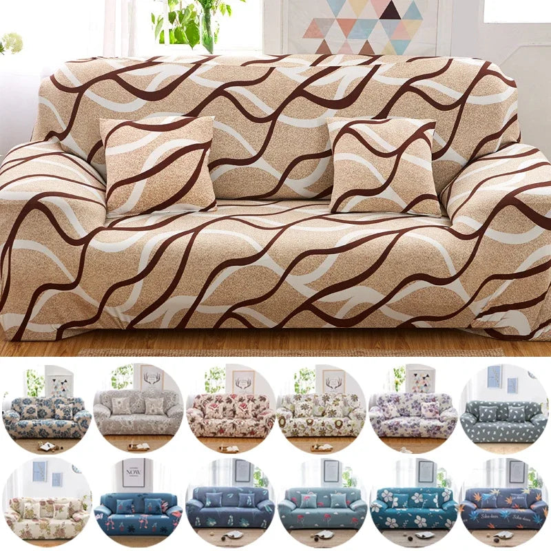 Printed Sofa Slipcover Non-slip Sofa Cover Thickened Couch Cover  Furniture Protector for Bedroom Office Living Room Home Decor