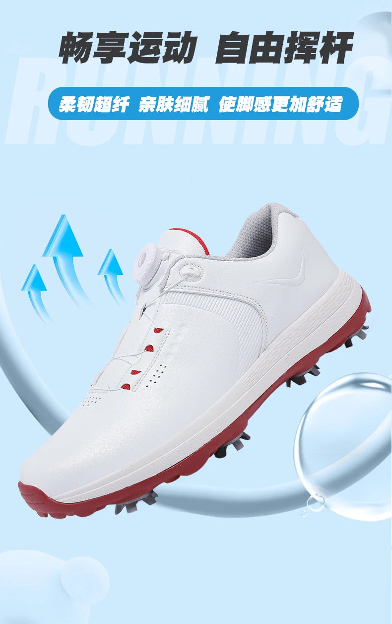 New Men Golf Shoes Spikes Professional Golf Wears Comfortable Golfers Shose Light Weight Walking Sneakers