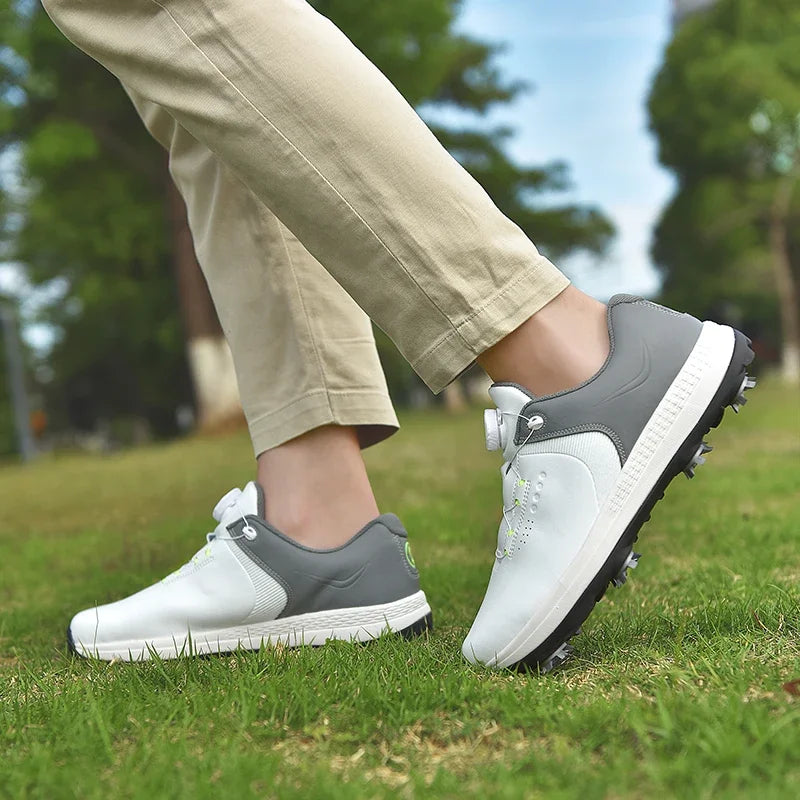 New Men Golf Shoes Spikes Professional Golf Wears Comfortable Golfers Shose Light Weight Walking Sneakers