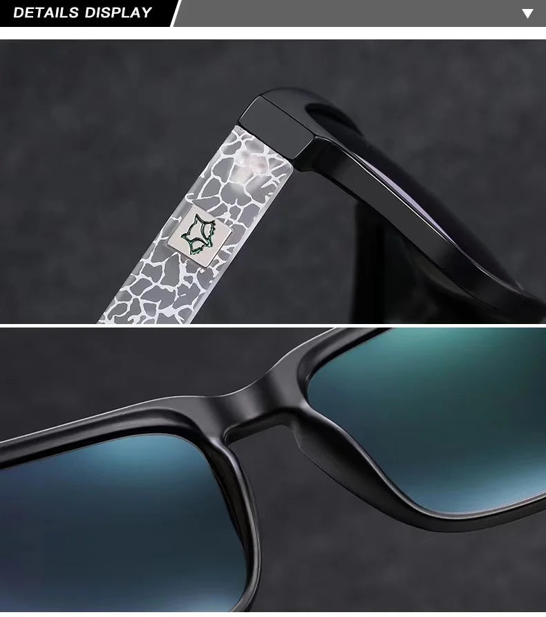 New Fox Knight Brand Square Sunglasses Women Men High Quality Glasses Outdoor Riding Fishing Sun Glasses Retro Shades Uv400