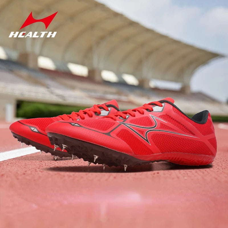 Health Spike New Track and Field Sprint Training Shoes for Male and Female Students In Long Distance Athletics Competition 1119