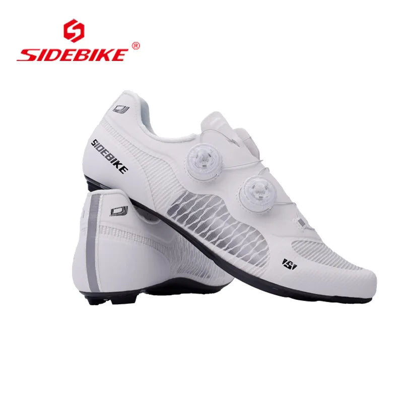 Sidebike Cycling Sneaker Lightweight Carbon Fiber Sports Shoes Cleat Breathable Racing Road Bike Shoes Sneakers for Man Footwear