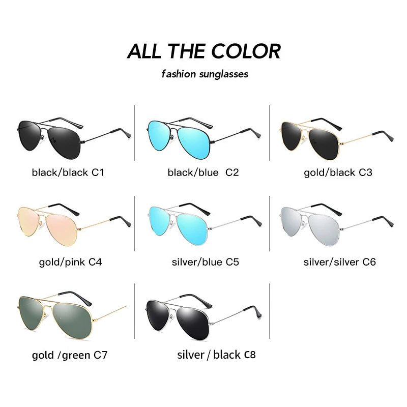 Classic Kids Polarized Sunglasses Fashion Children Pilot Sun Glasses Metal Frame Girls Outdoors Goggle Glasses UV400